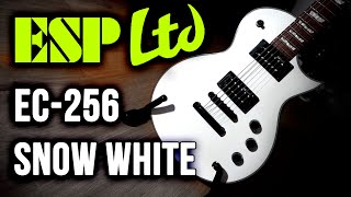 Video thumbnail for "Белый Дрозд" - Обзор Гитары ESP LTD EC-256 SW Snow White. by Гитарная Стойка