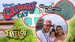 Glass Bottom Boat at Castaway Cay 🐠 | Disney Cruise Family Vlog Day 7