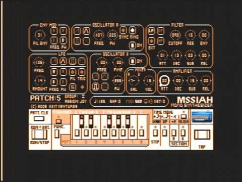 C64 MSSIAH MonoSynth-  24 Cartridge Patches