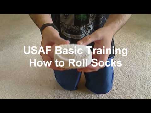 USAF Basic Training: How to Roll Socks
