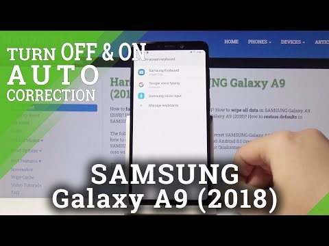 How to Activate Auto-correction in SAMSUNG Galaxy A9 2018 – Correct Text