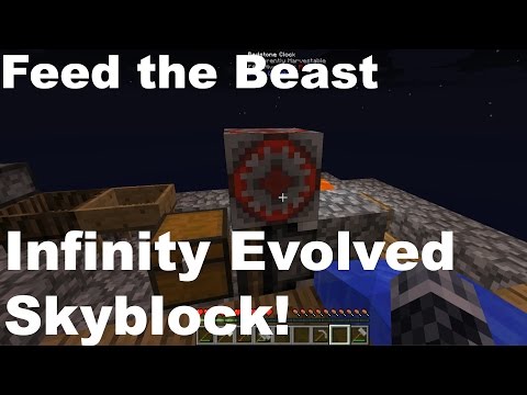 FTB Infinity Evolved Skyblock - First Steps, A New Island - Episode 1