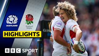 England score 12 tries in huge win over Scotland | Women's Six Nations | BBC Sport