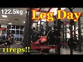 Workout Motivation 【Squat122.5kg×11reps】