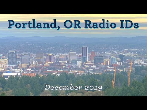 Portland, OR AM-FM-HD Radio Station IDs (December 2019)