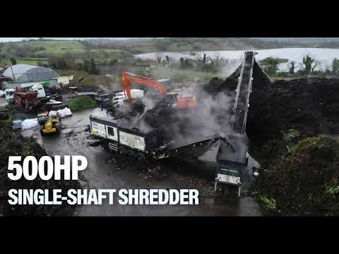 TSS 390 Single Shaft, Slow Speed Shredder