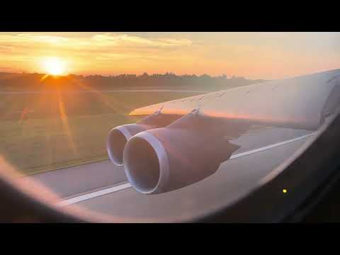 C-5M Super Galaxy CF6 Engines heavy weight take off. Re engined C-5