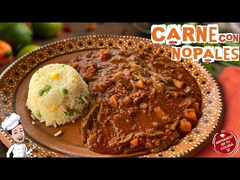 Nopalitos con Carne / Guisado Delicioso Video