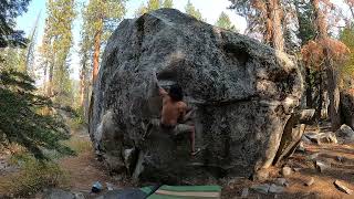 Video thumbnail of A Race Against Time, V9. Lake Tahoe