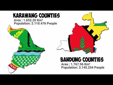 west java city and counties size comparison