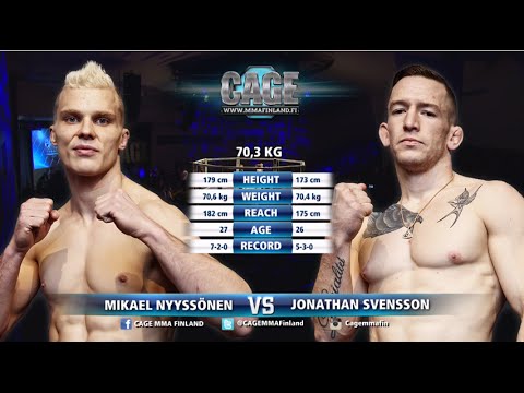 CAGE 33 Mikael Nyyssönen vs Jonathan Svensson