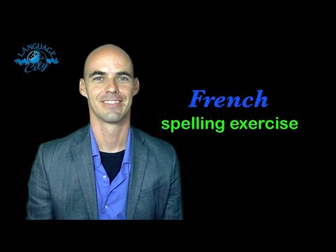 French lesson: spelling exercise