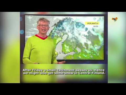 Här bryter meteorologen ut i skratt - över vårvädret