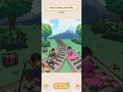Brain Puzzle Tricky Quest - Train Dilemma - Make a choice, Save a life #games #puzzle #braingames
