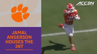 Clemson's Jamal Anderson Houses Interception In Spring Game