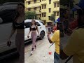 Arbaz Khan GF Giorgio Andriani Looking Super Hot In Gym Outfit Spotted Outside Gym Bandra