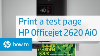 Printing a Test Page | HP Officejet 2620 All-in-One Printer | HP