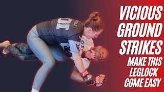 Powerful Ground N Pound From The Knee Cut Position | Kneebars For MMA