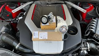 Audi S5 V belt replacement