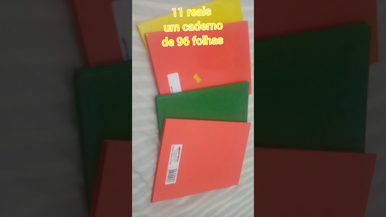 Quanto custa um Caderno de 96 folhas em Brasil  video 2
