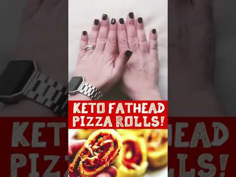 KETO FATHEAD PIZZA ROLLS! #shorts #keto