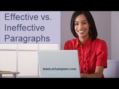 Effective vs. Ineffective Paragraphs Grammar Tutorial