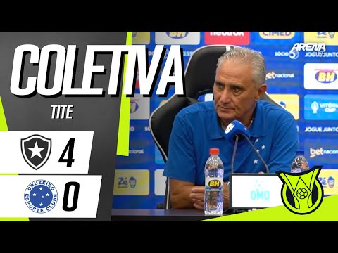 COLETIVA TITE | AO VIVO | Botafogo x Cruzeiro - Brasileirão 2026