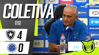 COLETIVA TITE | AO VIVO | Botafogo x Cruzeiro - Brasileirão 2026