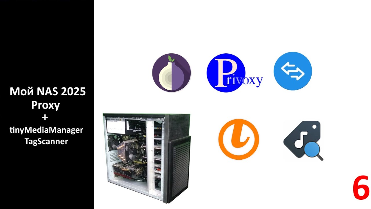 Мой NAS 2025 - Proxy + tinyMediaManager + TagScanner