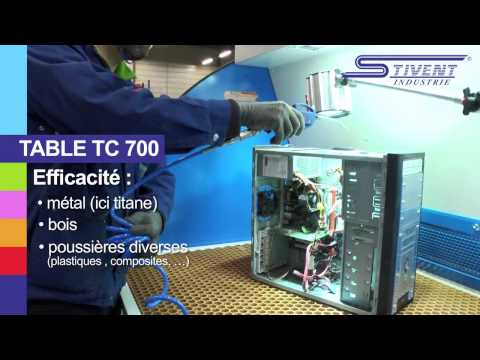 Table aspirante ergonomique et polyvalente - Gamme TC 700 - STIVENT INDUSTRIE® - Norme ATEX - Options personnalisables_4