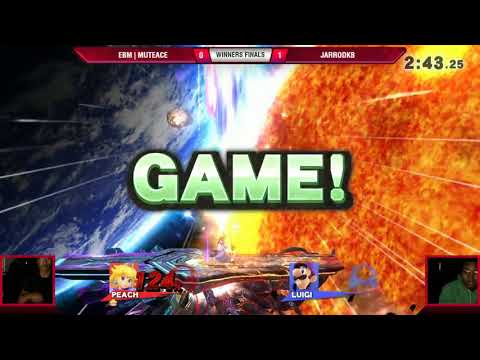VS Weekly 6/21/18 - Winners Finals - EBM | MuteAce (Peach/Bayonetta) vs JarrodKB (Luigi) - Smash 4