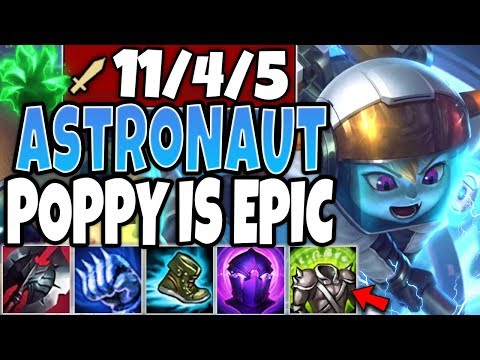 Send them FLYING to SPACE with the NEW ASTRONAUT POPPY SKIN! LoL Poppy vs Jax Season 10 PBE Gameplay