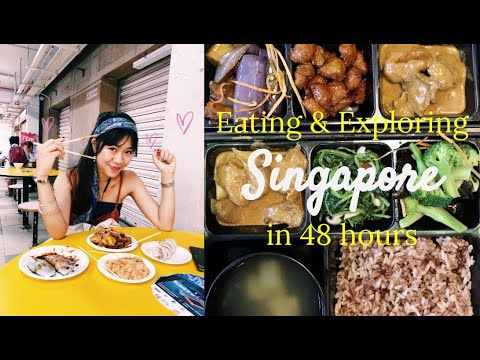 Comer e explorar Singapura em 48 horas || Vlog de comida vegetariana