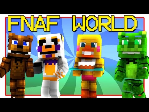 Chica Shocks Unspeakable! Minecraft FNAF World Night 2