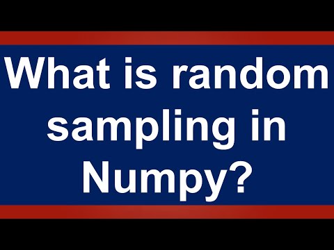What is random sampling in Python Numpy Urdu Hindi Lesson 9