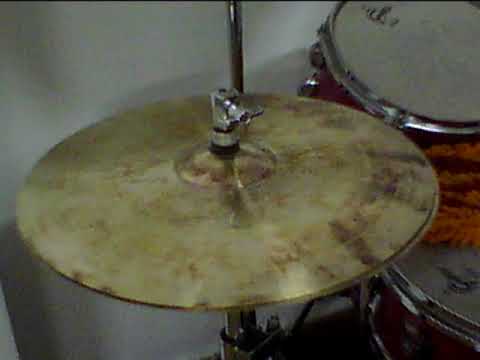 14" Mattia Bourgis thin hi-hats inverted