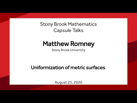 Uniformization of metric surfaces - Matthew Romney