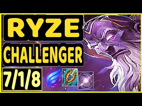 XKENZUKE (RYZE) - 7/1/8 KDA CHALLENGER GAMEPLAY - EUW