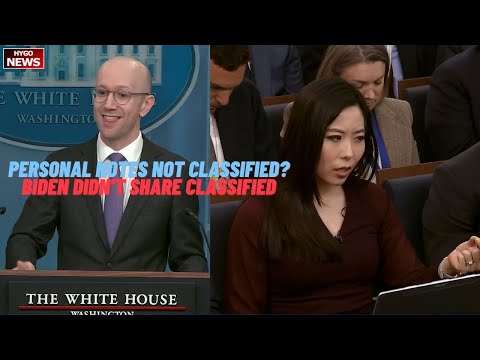 Q: personal notes are not classified? A: Biden Didn't Share Classified Docs 'With Anyone'