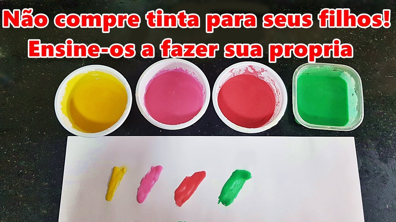 TINTA CASEIRA PARA CRIANÇAS COM 2 INGREDIENTES