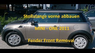 Mini R56 Stoßstange abbauen