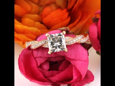 Mark Broumand - 1.25ct Princess Cut Diamond Engagement Ring