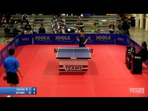 2013 JOOLA/NATT Teams Quarterfinal: Shuai Hao vs Jack Wang