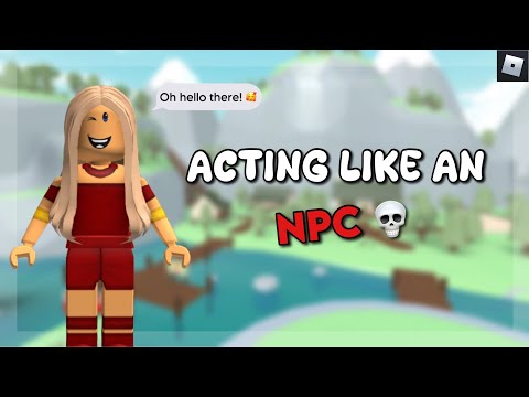 Acting like an NPC in Total Roblox drama… (did I win?)
