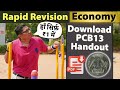 Economy Revision Download PCB13 Handout Lectures For 1 Chapter Wise Revision Priority FAQ