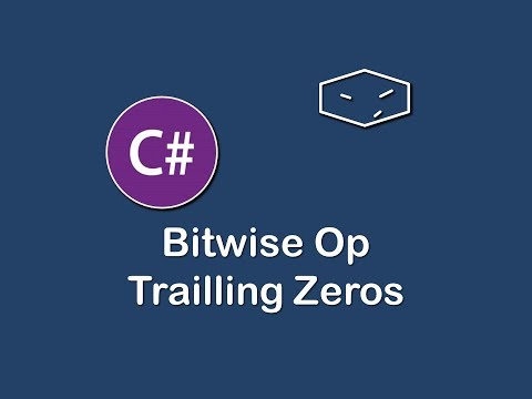 bitwise op trailling zeros in c
