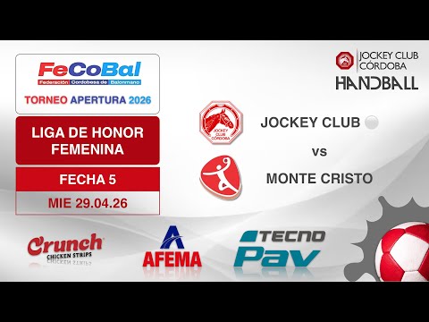 Jockey ⚪️ vs Monte Cristo. F5. LHF. 29.04.26. Handball