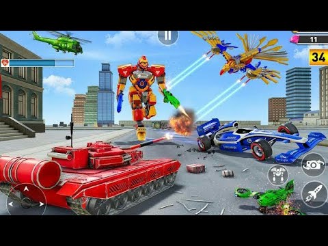 Army Tank Robot Transform Multi Robot Game | Chari Games