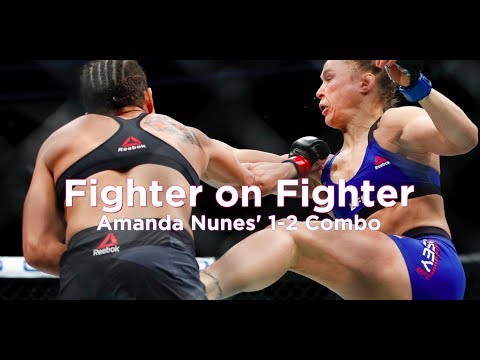 Fighter On Fighter: Amanda Nunes' One-Two Combination Striking Technique - UFC 213