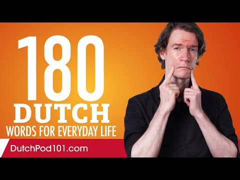 180 Dutch Words for Everyday Life - Basic Vocabulary #9